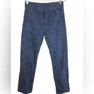 Levi Strauss 501 button fly dark wash jeans W32 L36